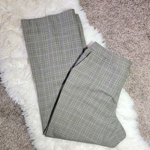 Jones New York Collection Wide Leg Stretch Dress Pants Plaid sz 16